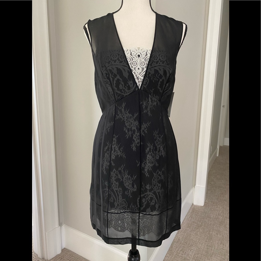 ROBERTO RODRIGUEZ black/white dress w/ details NWT